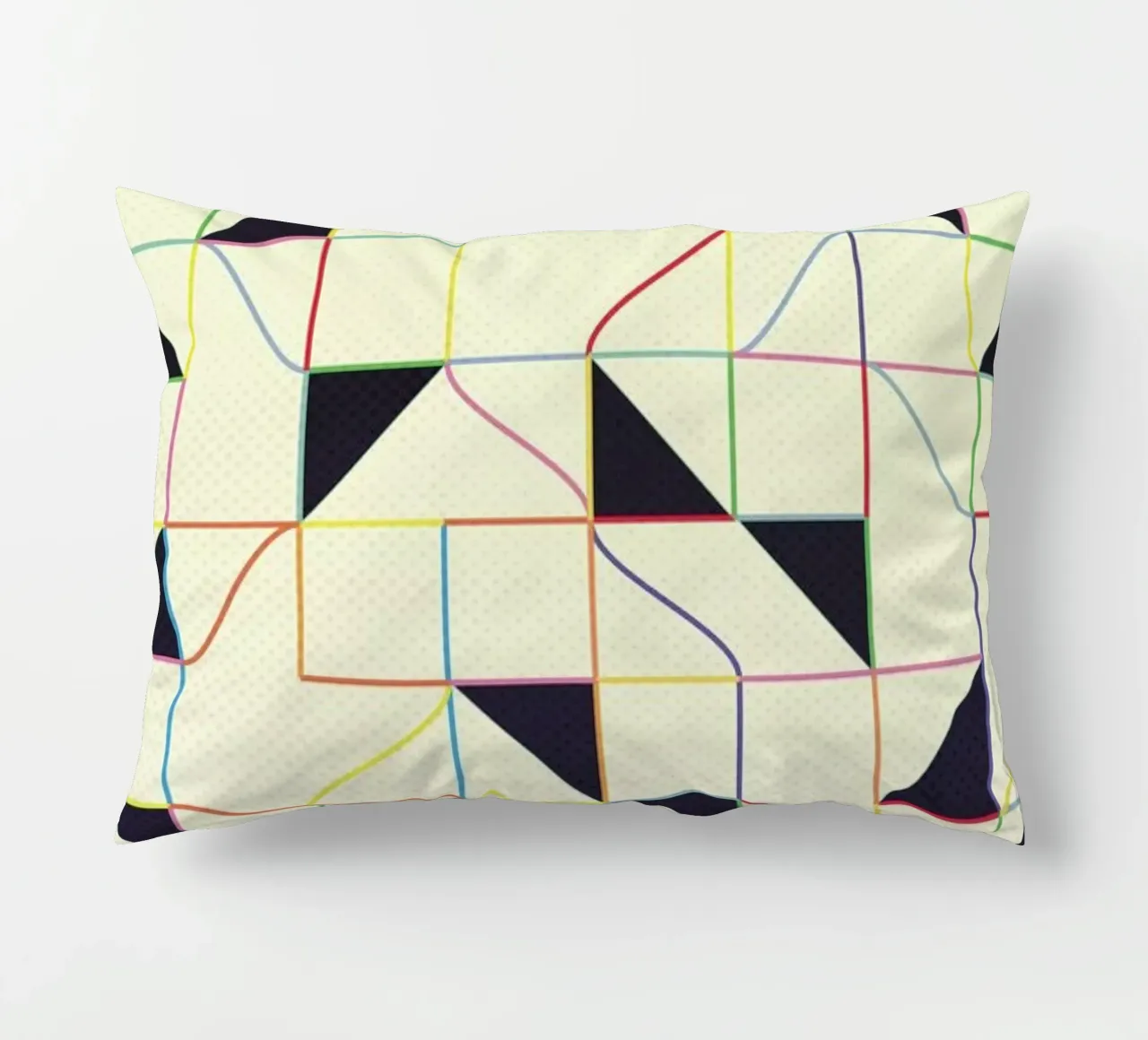 Triangles and Squares II cuscino da Metron