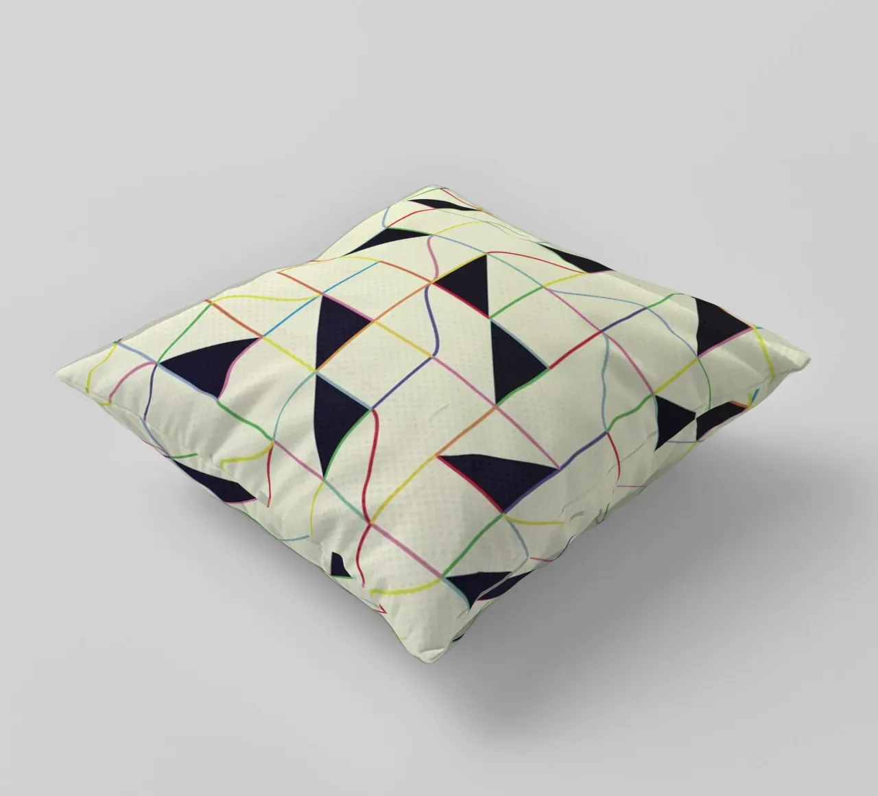 Triangles and Squares II cuscino da Metron