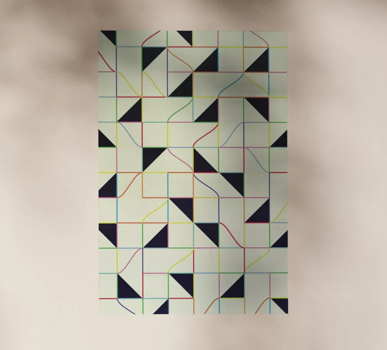 Triangles and Squares II pellicola backlit da Metron