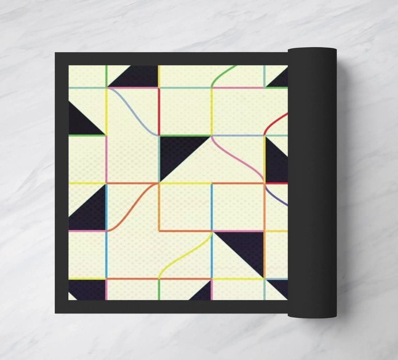 Triangles and Squares II paillasson de Metron