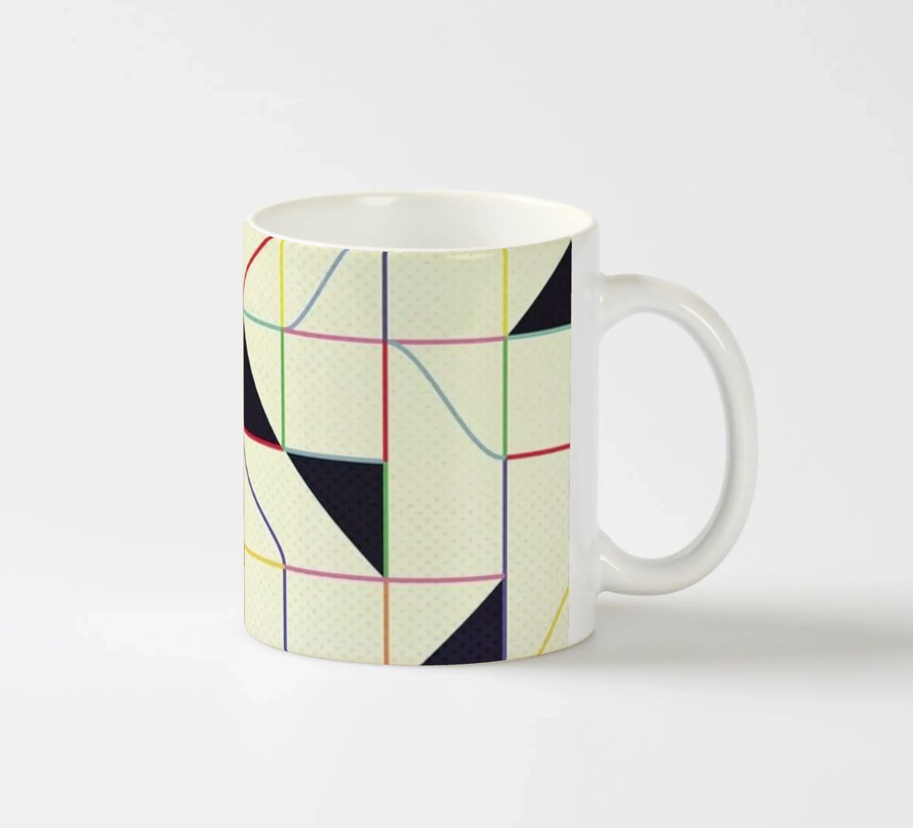 Triangles and Squares II tazza in ceramica da Metron
