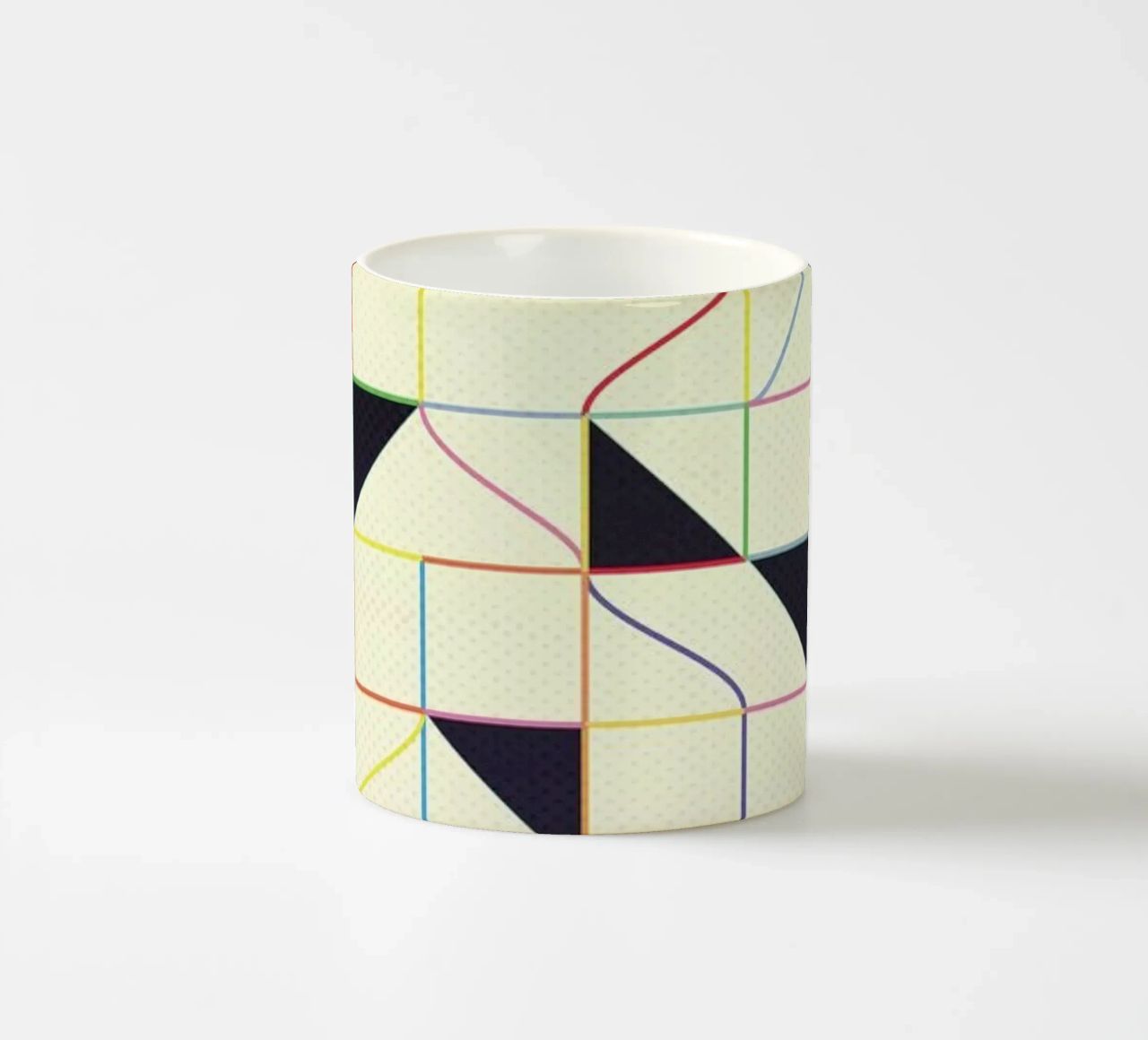 Triangles and Squares II tazza in ceramica da Metron