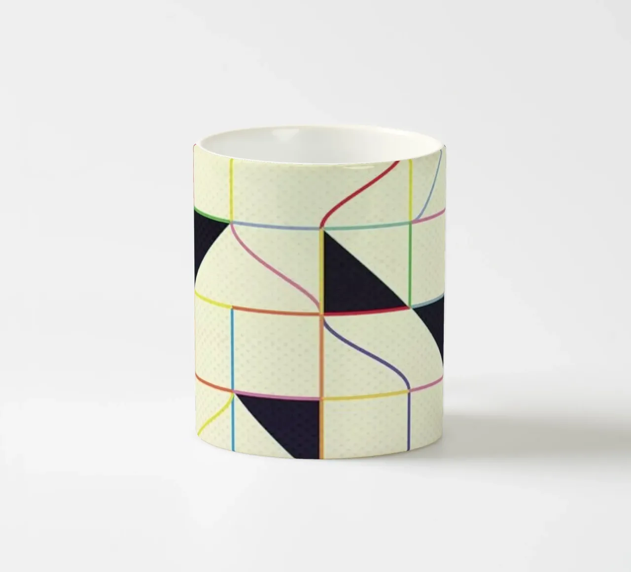 Triangles and Squares II taza de cerámica de Metron