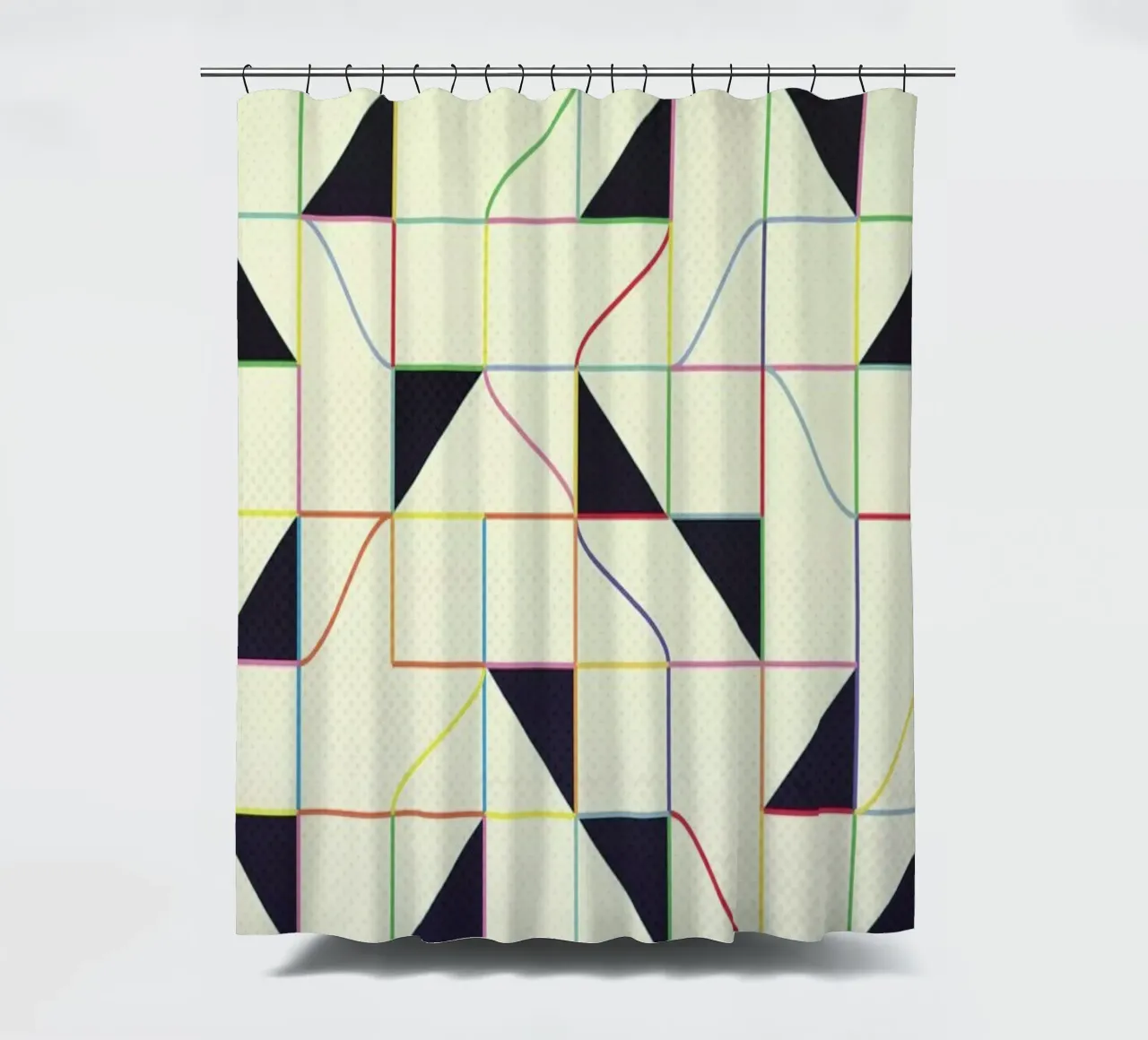 Triangles and Squares II Duschvorhang von Metron