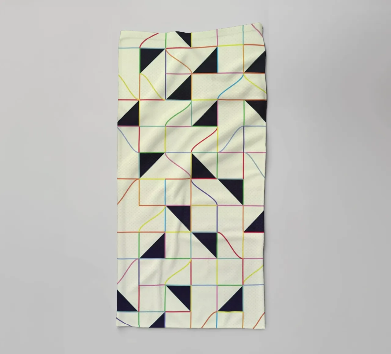 Triangles and Squares II asciugamano da bagno da Metron