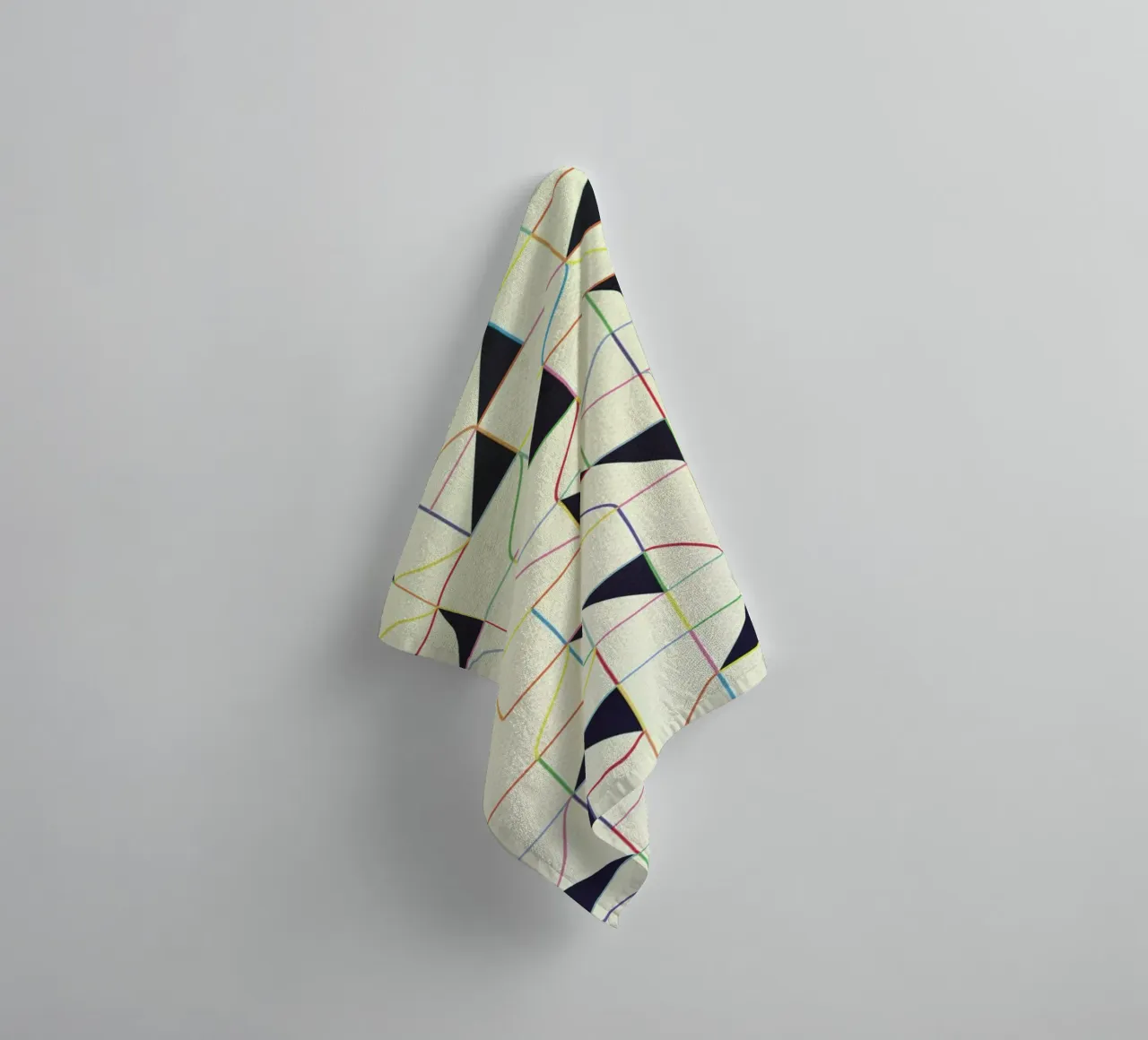 Triangles and Squares II asciugamano da bagno da Metron
