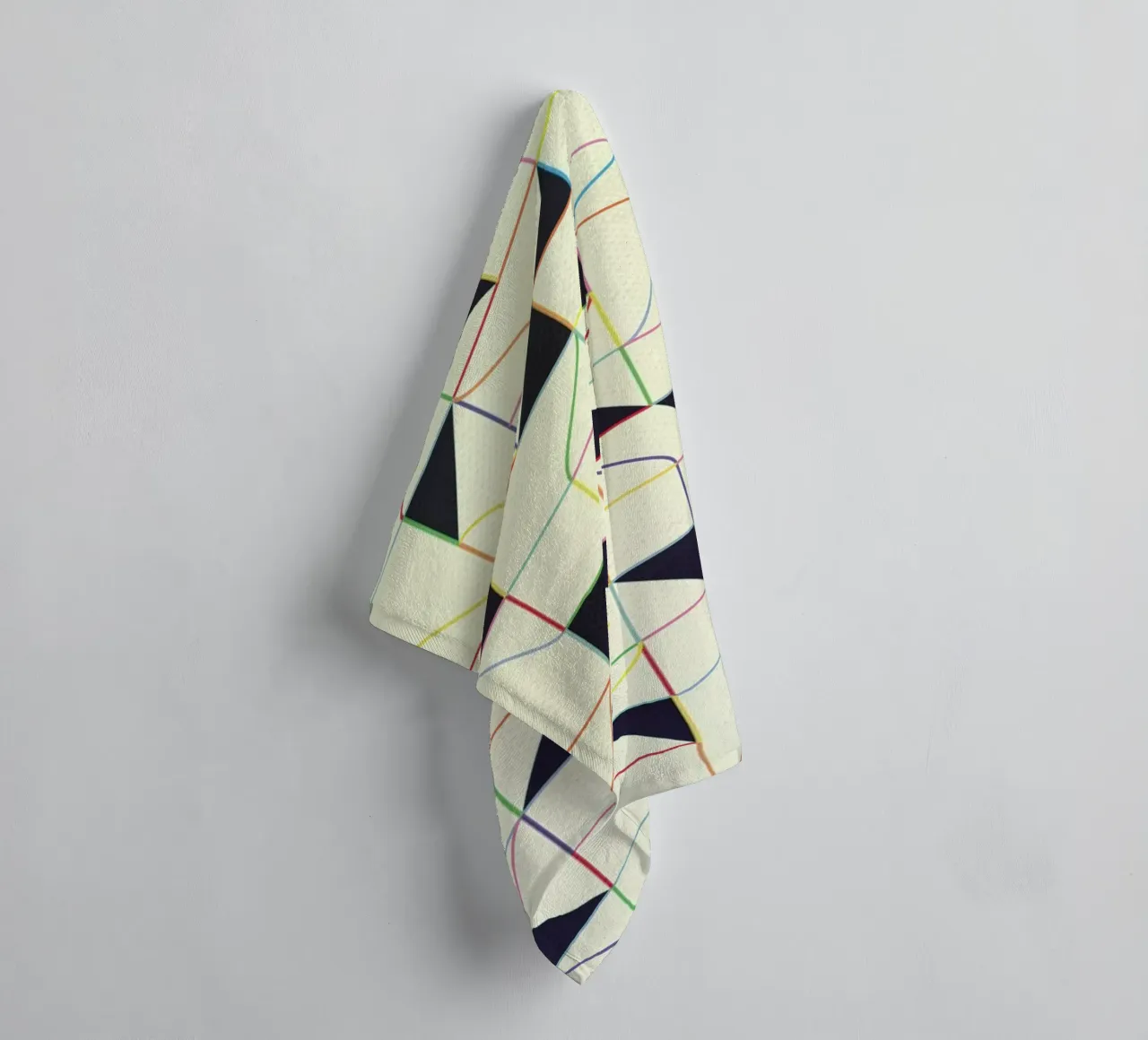 Triangles and Squares II asciugamano da bagno da Metron