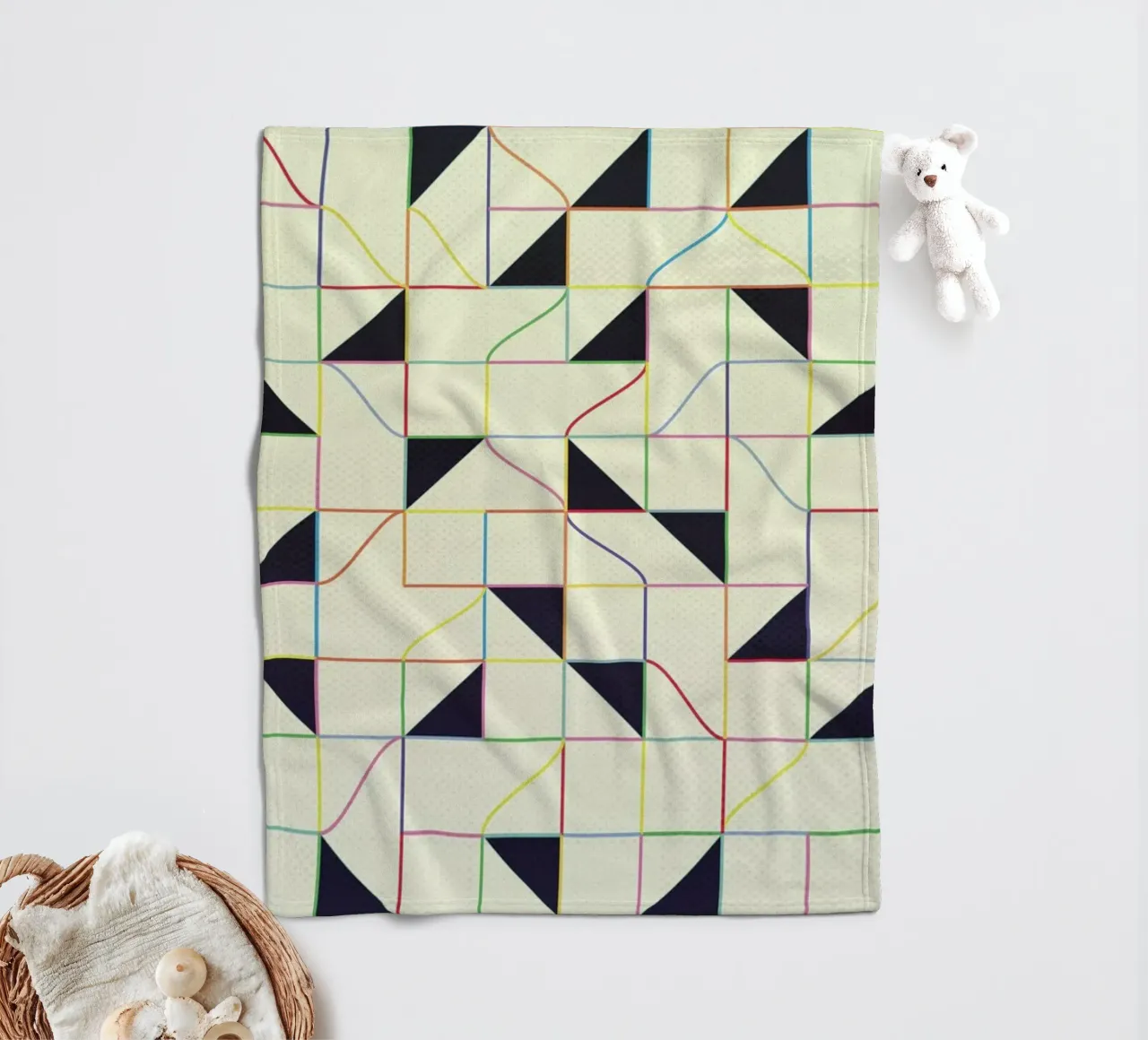 Triangles and Squares II coperta in pile da Metron