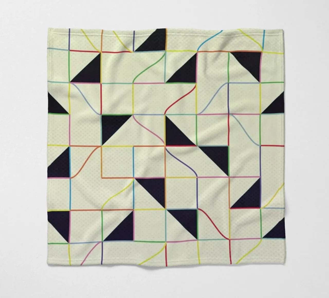 Triangles and Squares II coperta in pile da Metron