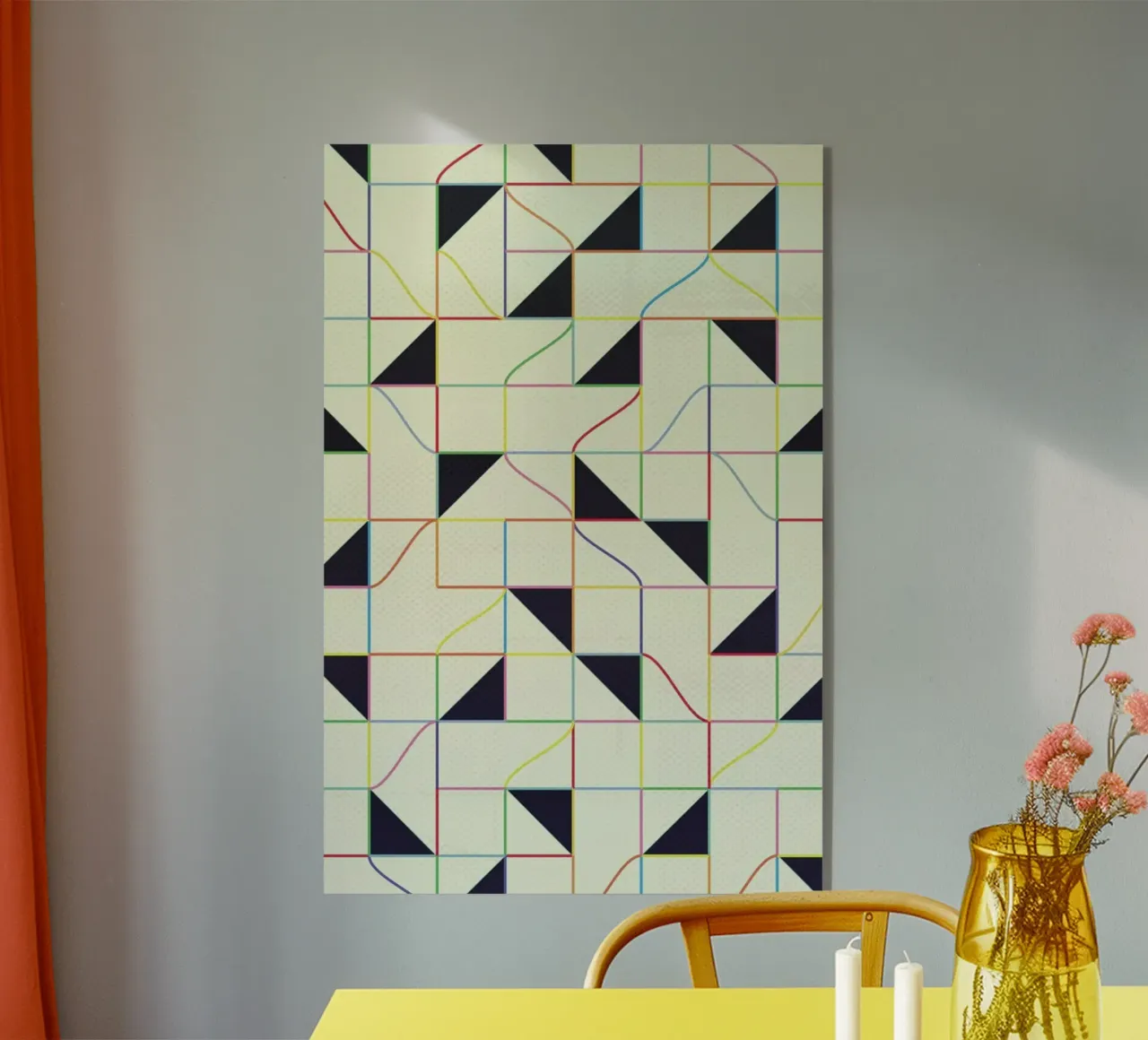 Triangles and Squares II plexiglass da Metron