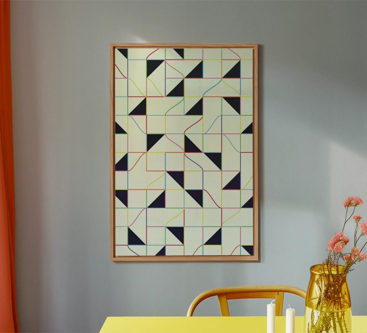 Triangles and Squares II alluminio dibond da Metron