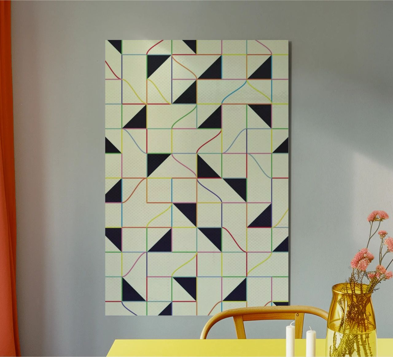 Triangles and Squares II alluminio dibond da Metron