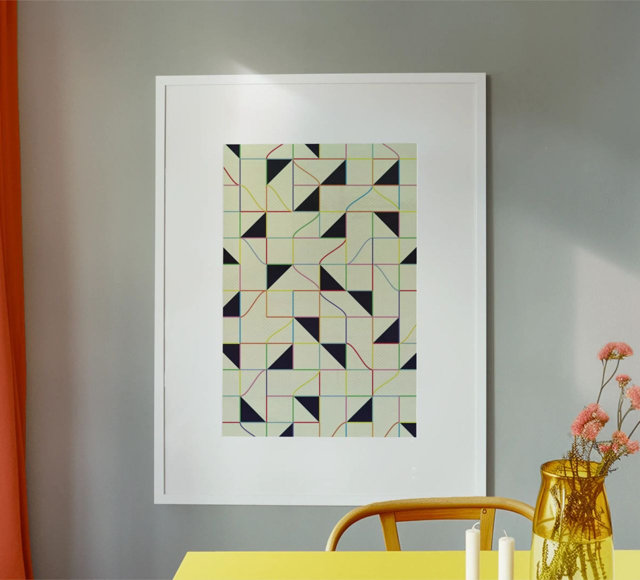 Triangles and Squares II poster da Metron