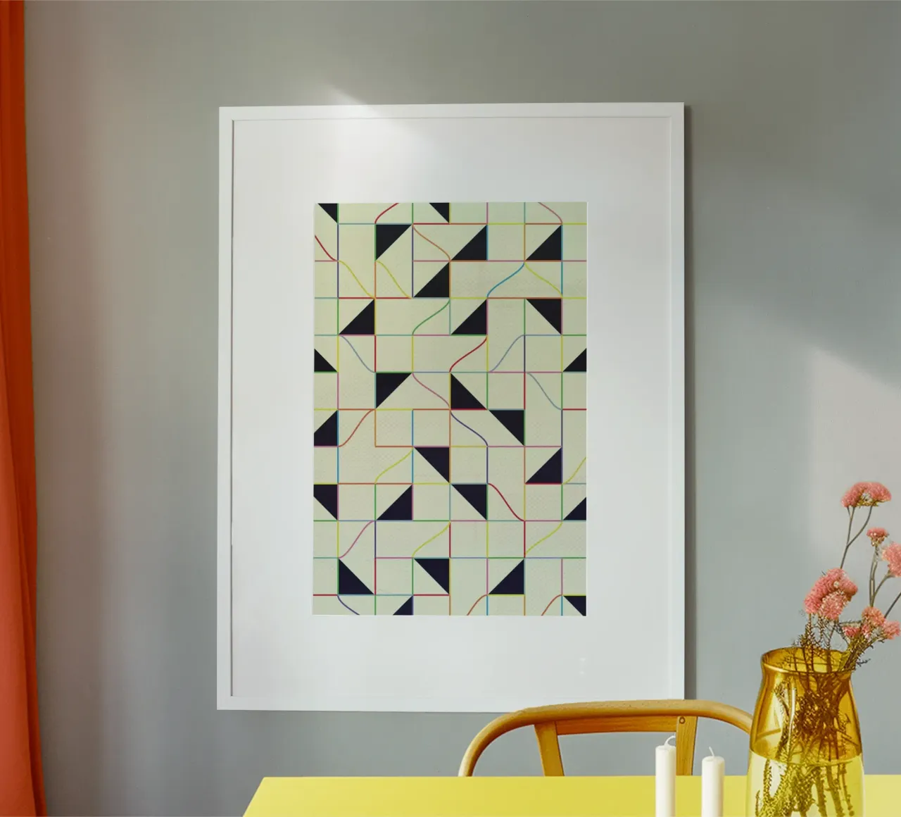 Triangles and Squares II carta hahnemühle da Metron