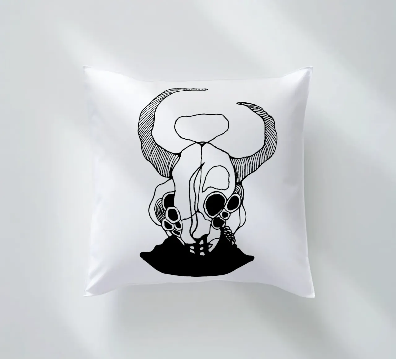Where Is My Head cuscino da byh.illustration