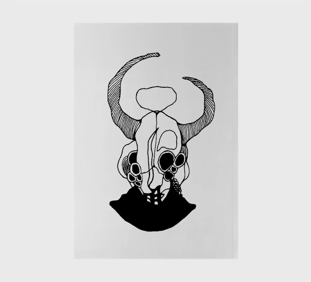 Where Is My Head notebook by byh.illustration