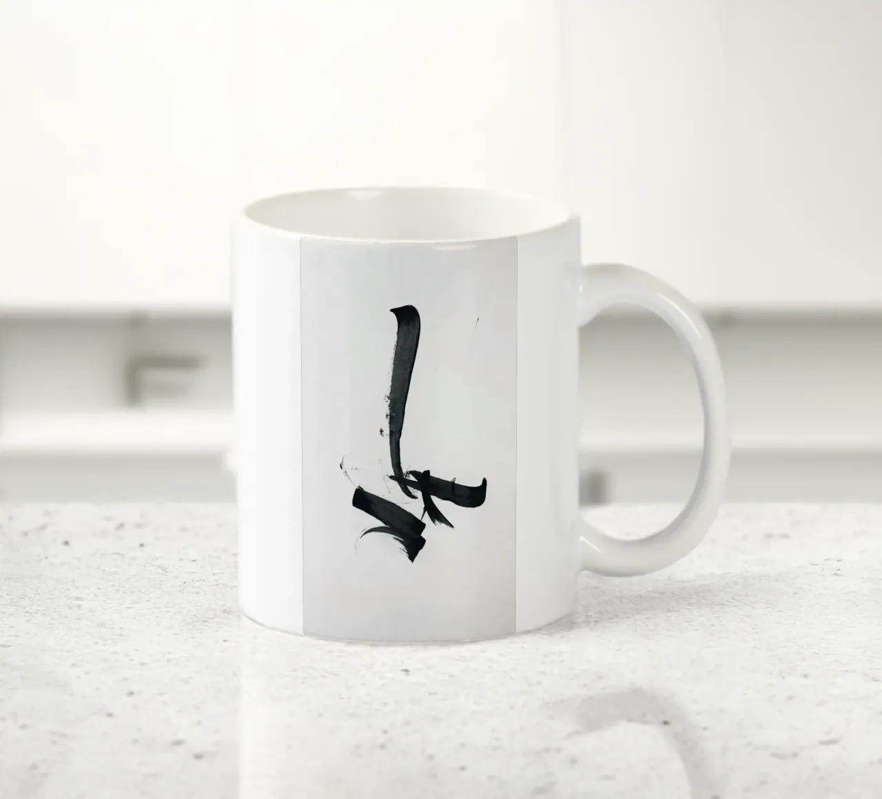 line symbol ink art tazza in ceramica da Fesi