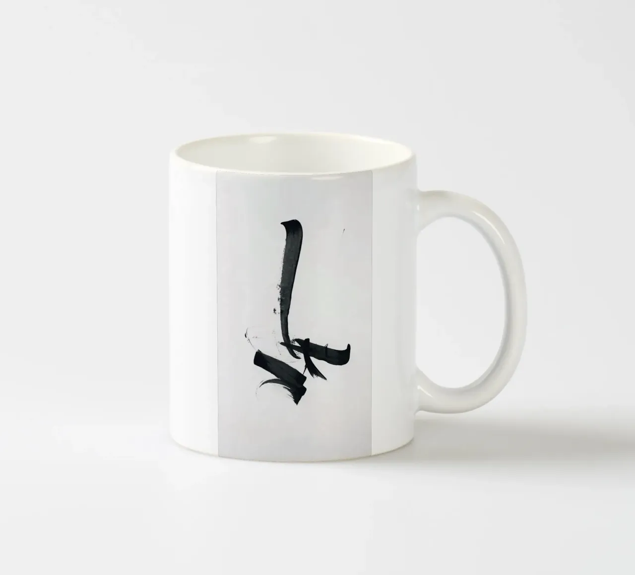 line symbol ink art tazza in ceramica da Fesi