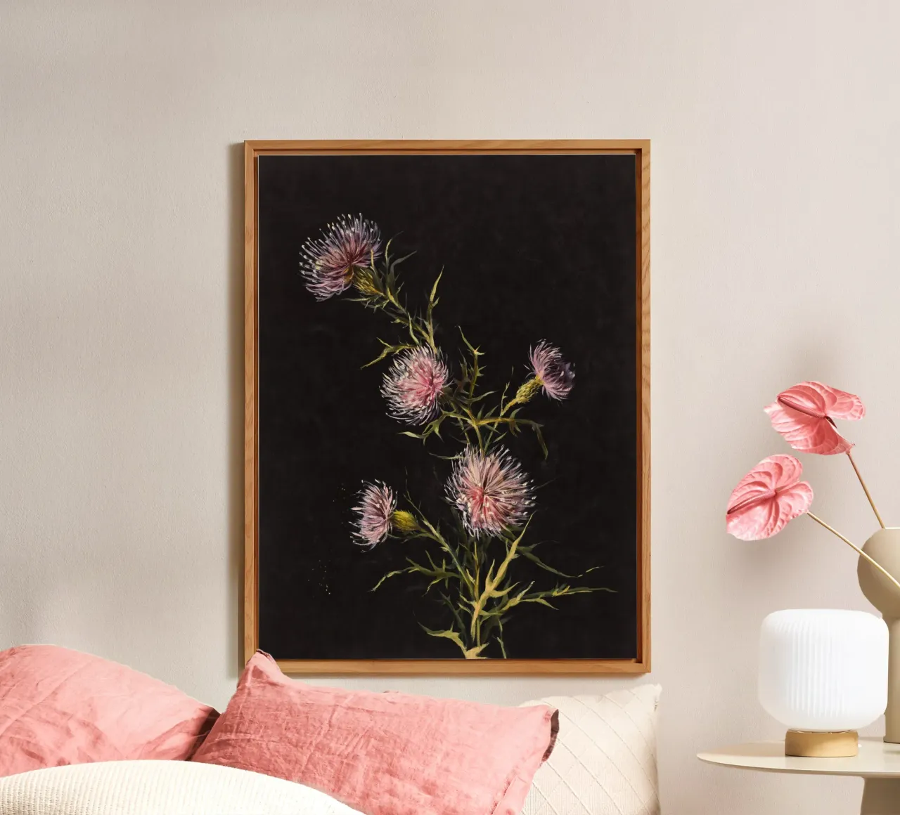 Study of Thistles alluminio dibond da vintageshop