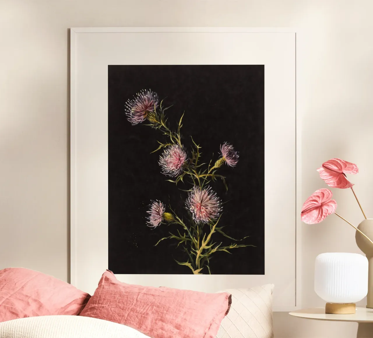 Study of Thistles carta hahnemühle da vintageshop