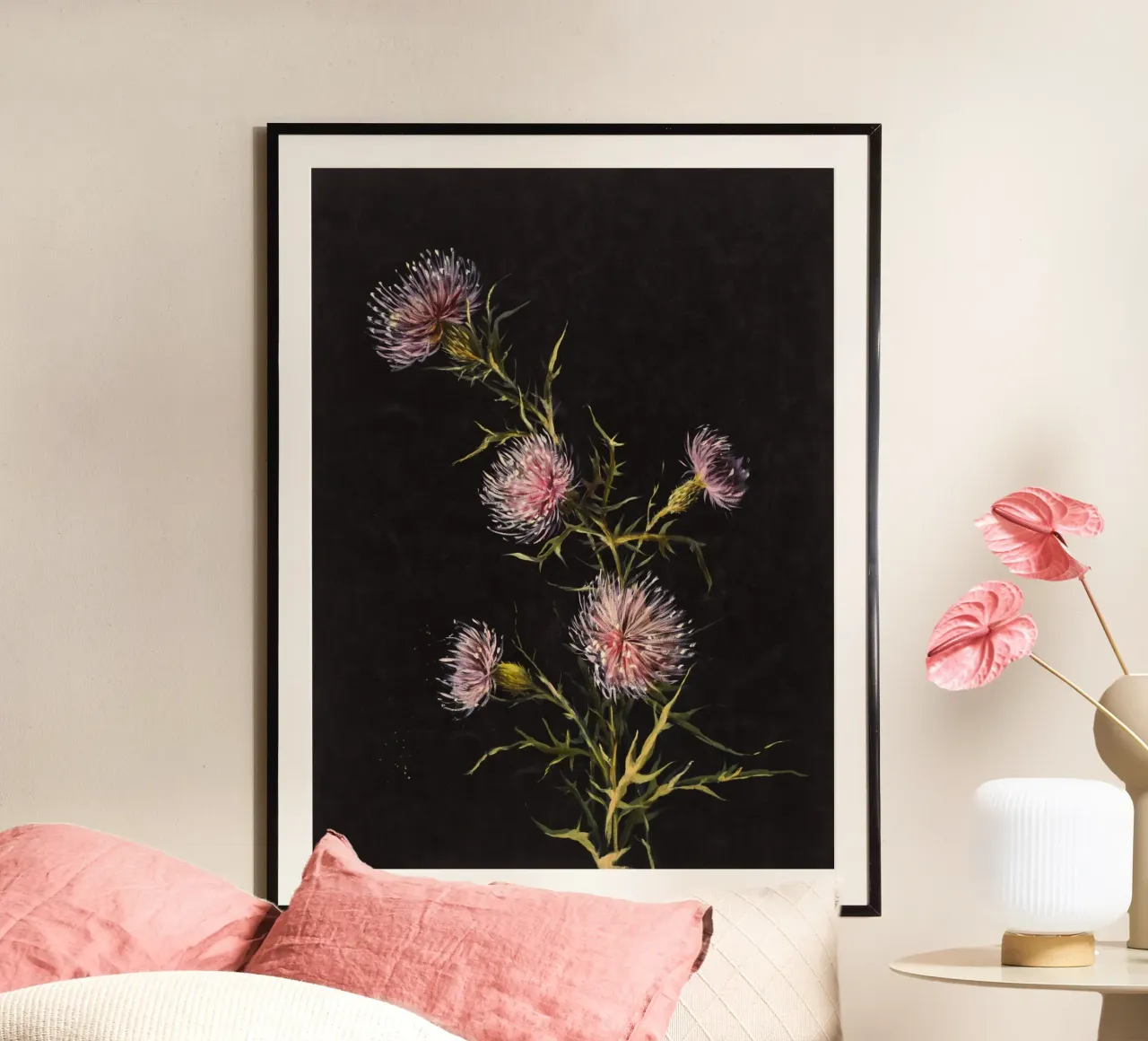 Study of Thistles carta hahnemühle da vintageshop
