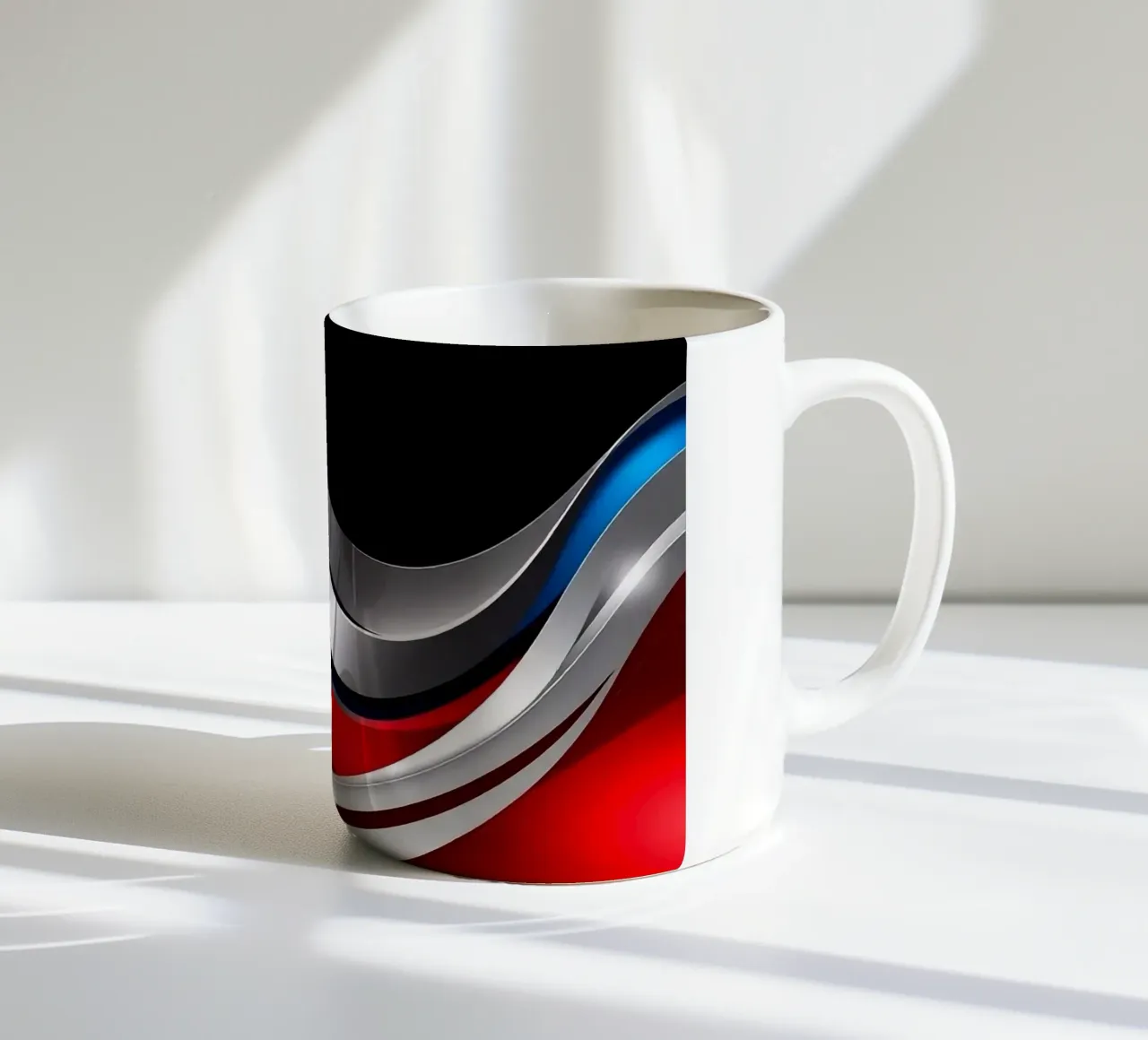 Design futuristico con onde tazza in ceramica da BenCoStyle