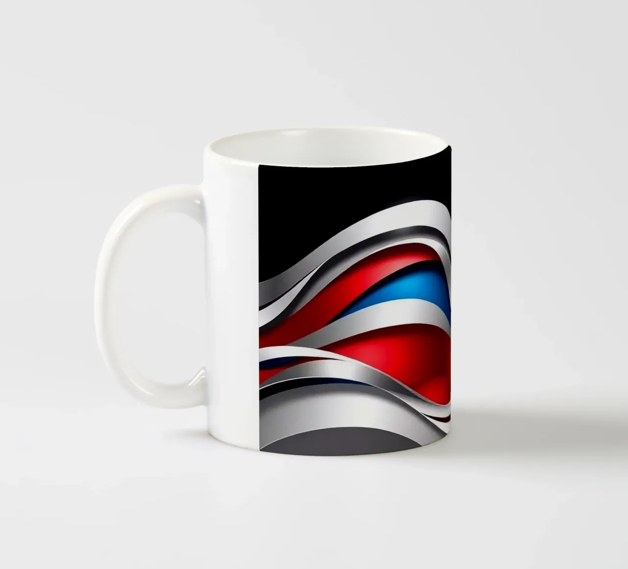Design futuristico con onde tazza in ceramica da BenCoStyle