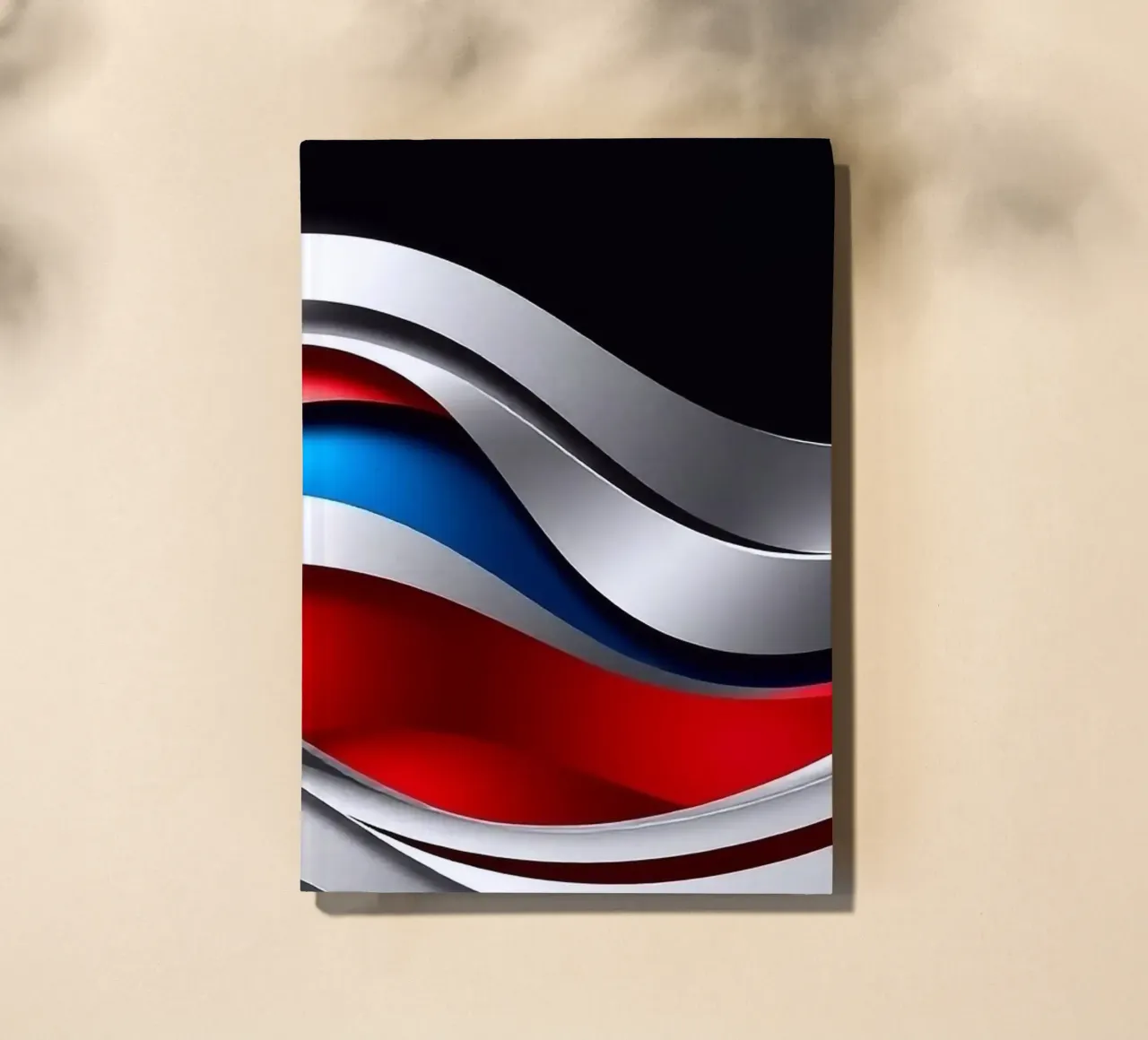 Futuristic design with waves notebook by BenCoStyle