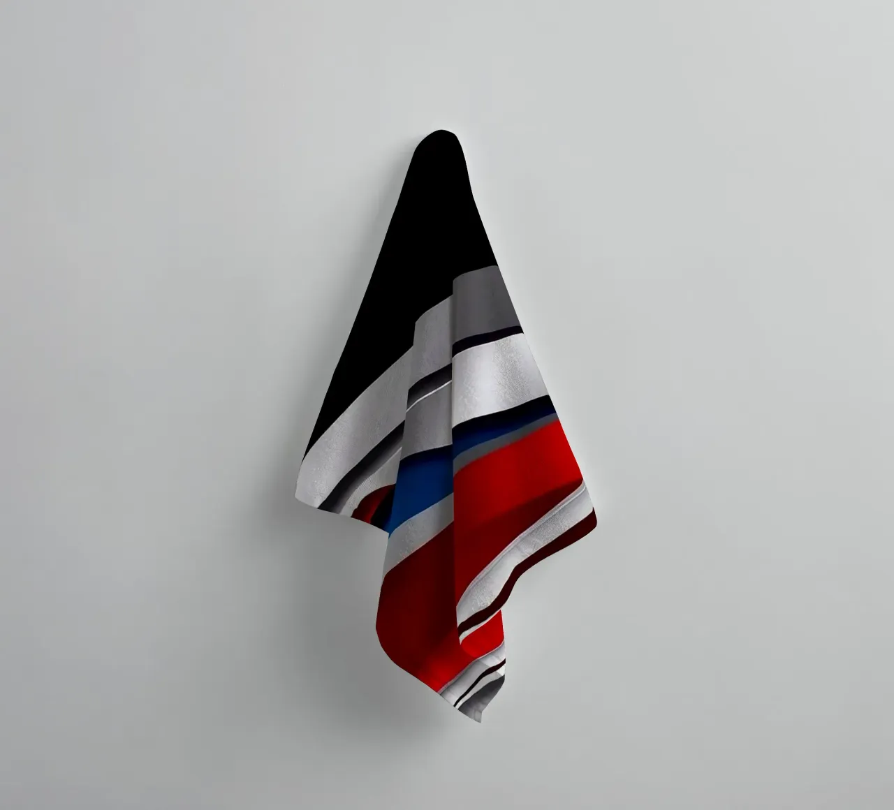 Futuristic design with waves towel by BenCoStyle