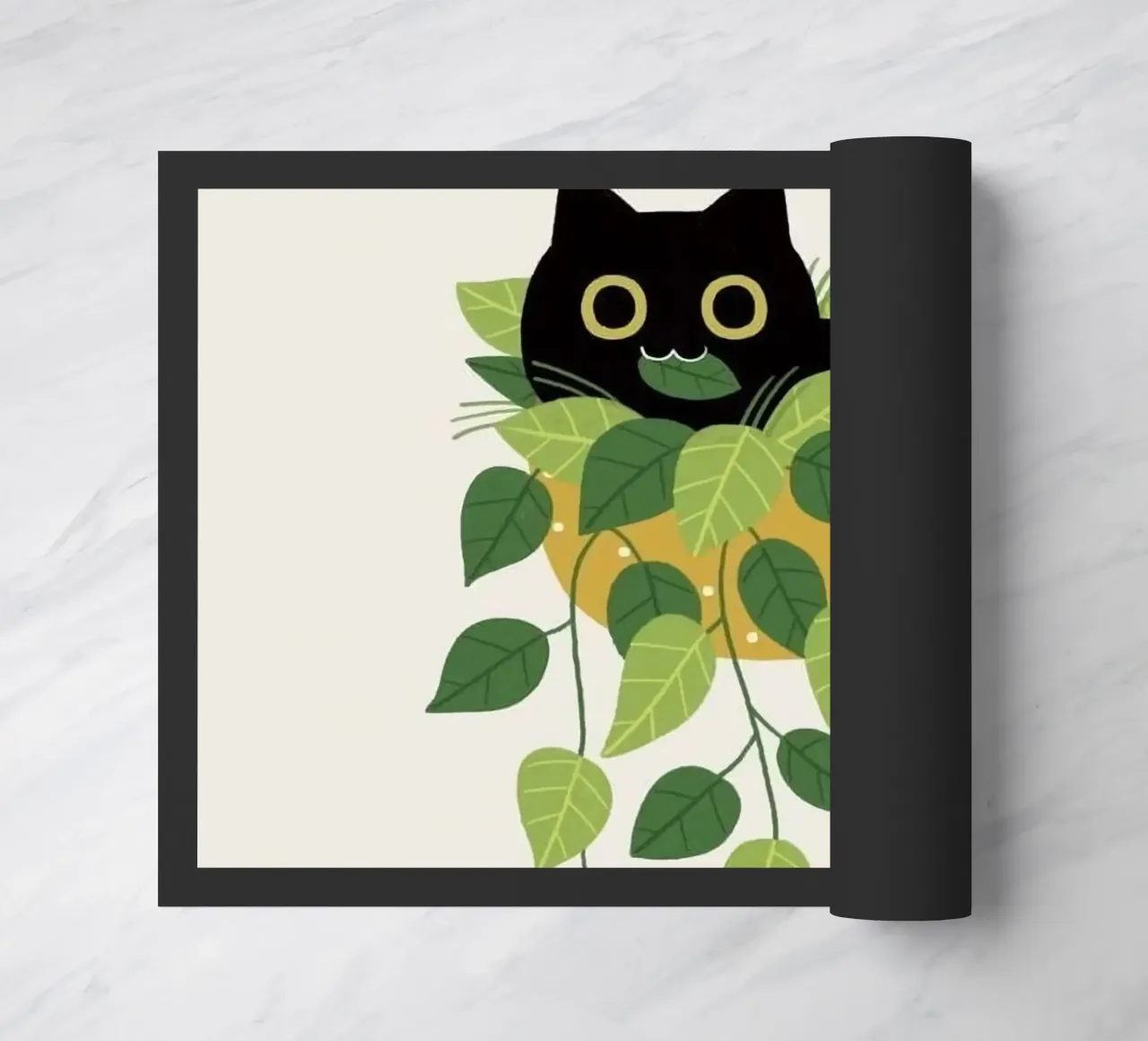 black cat lie on vase zerbino da Fesi
