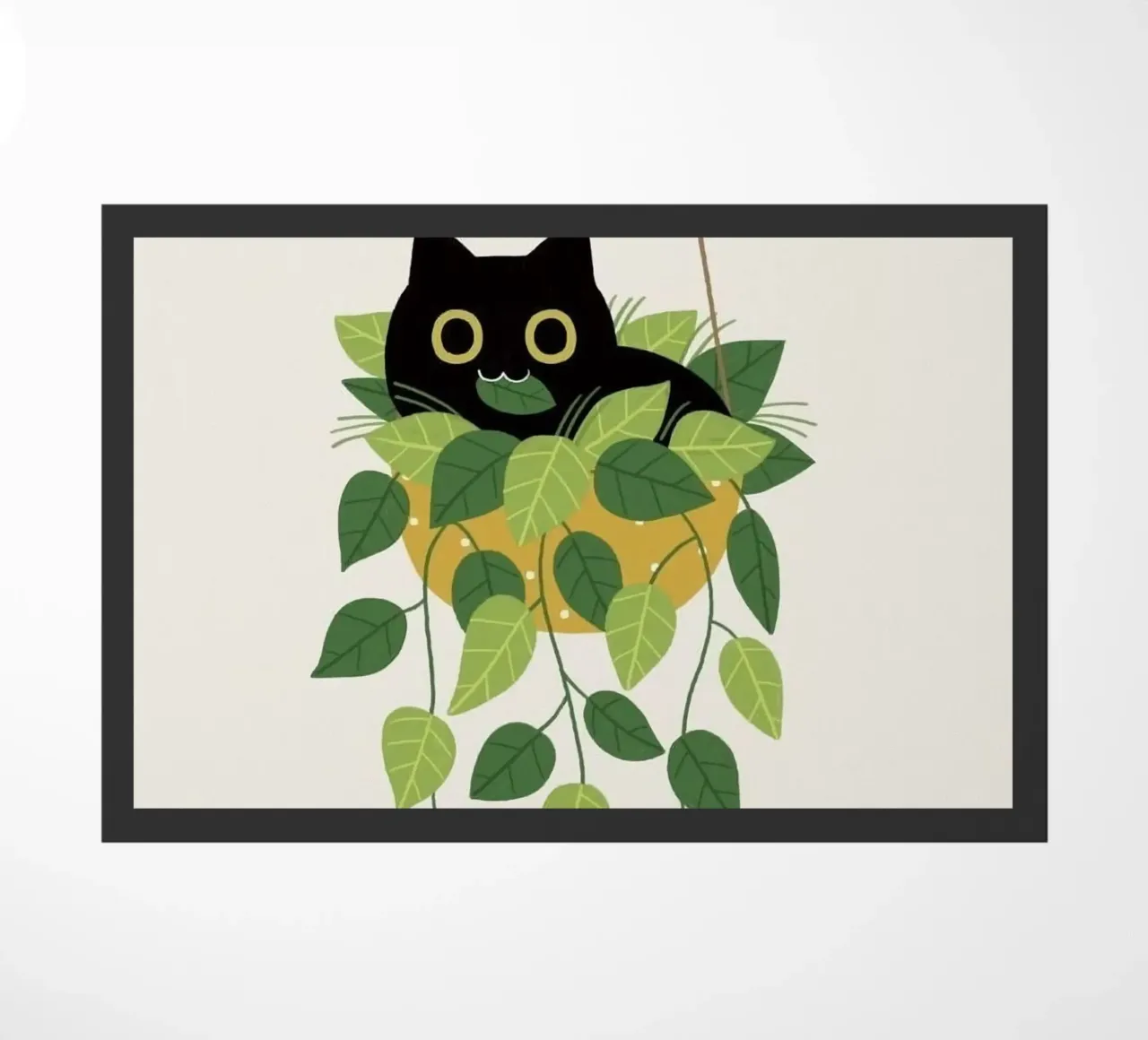 black cat lie on vase zerbino da Fesi