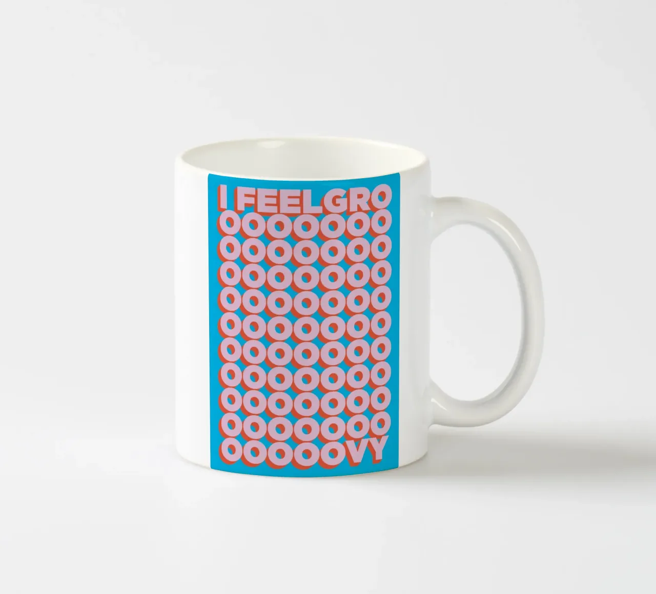 I feel groovy tazza in ceramica da Art Fart