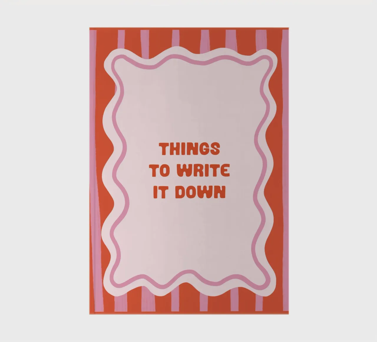 Things to write notebook by Your notes