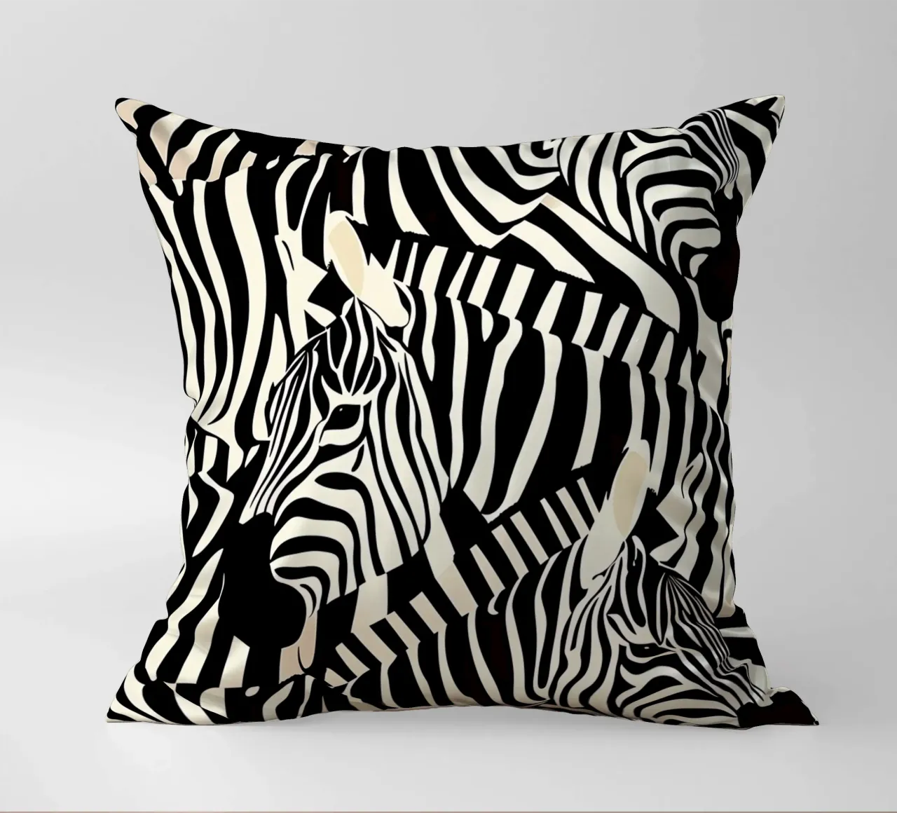 Zebra Design Muster decorative cushion by Autofocus