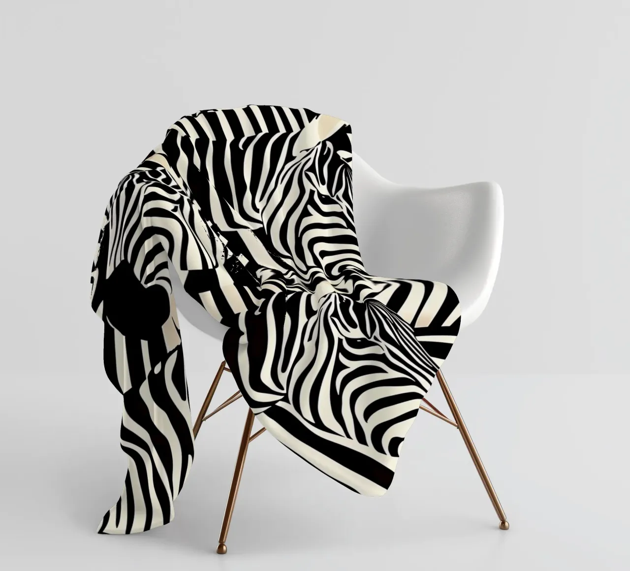Zebra Design Muster manta de franela de Autofocus