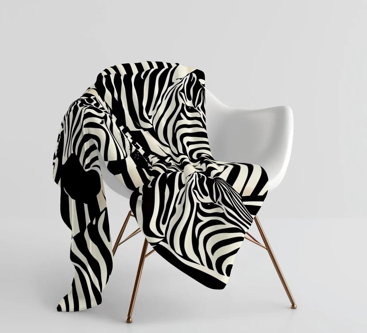 Zebra Design Muster manta de franela de Autofocus