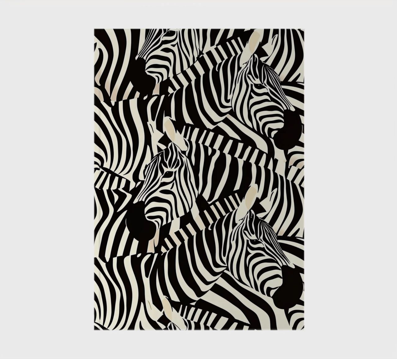 Zebra Design Muster notebook by Autofocus