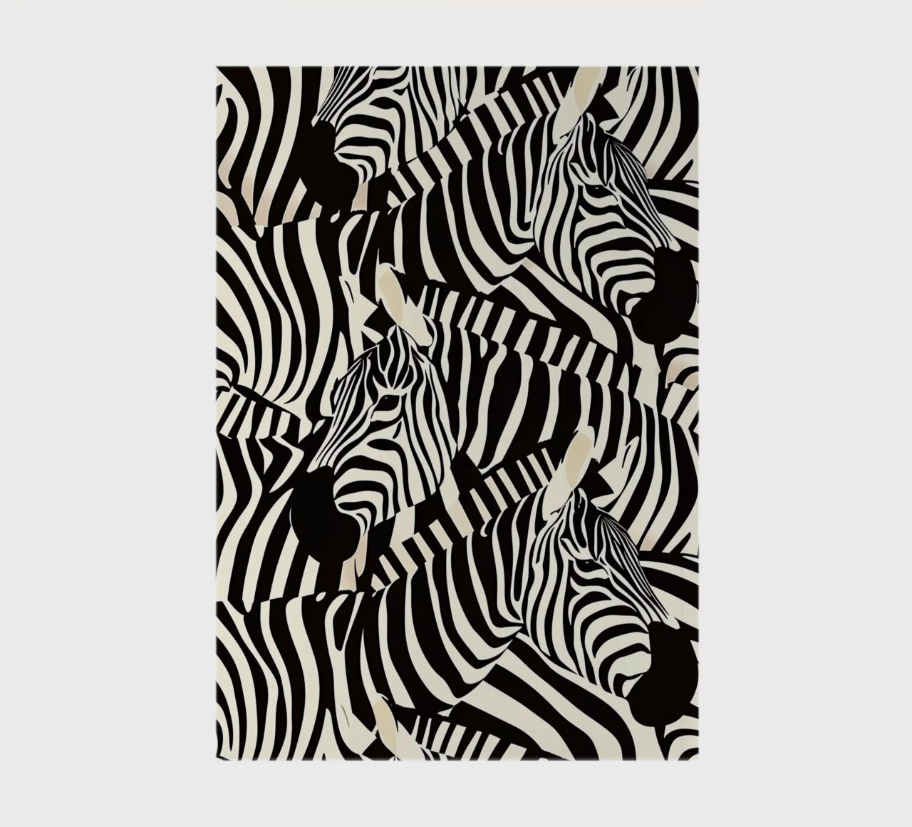 Zebra Design Muster notebook by Autofocus