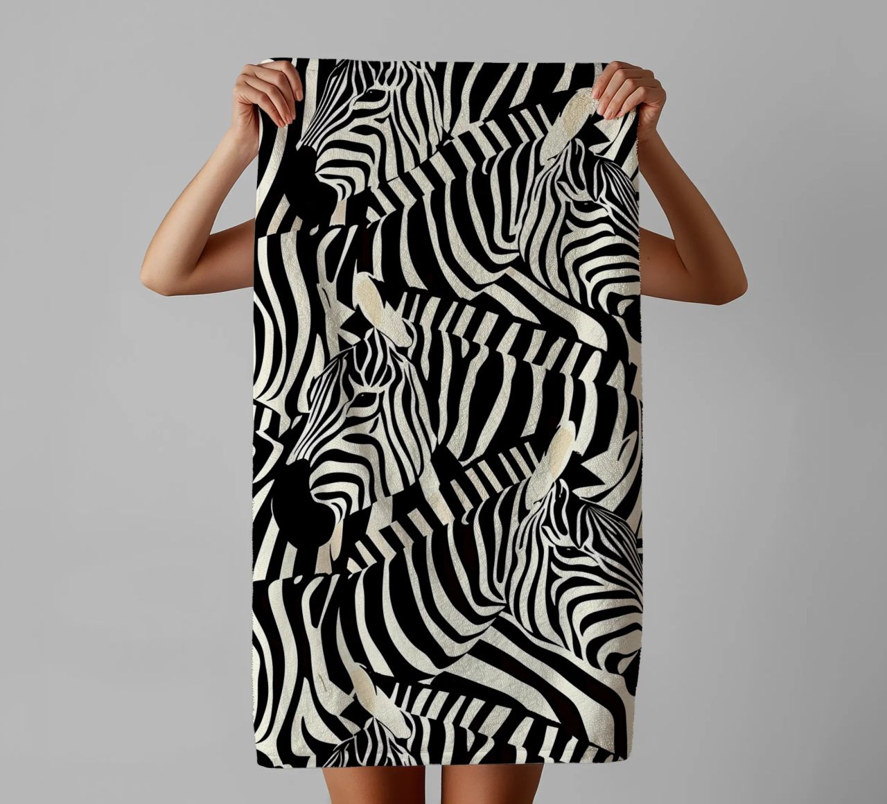 Zebra Design Muster serviette de bain de Autofocus