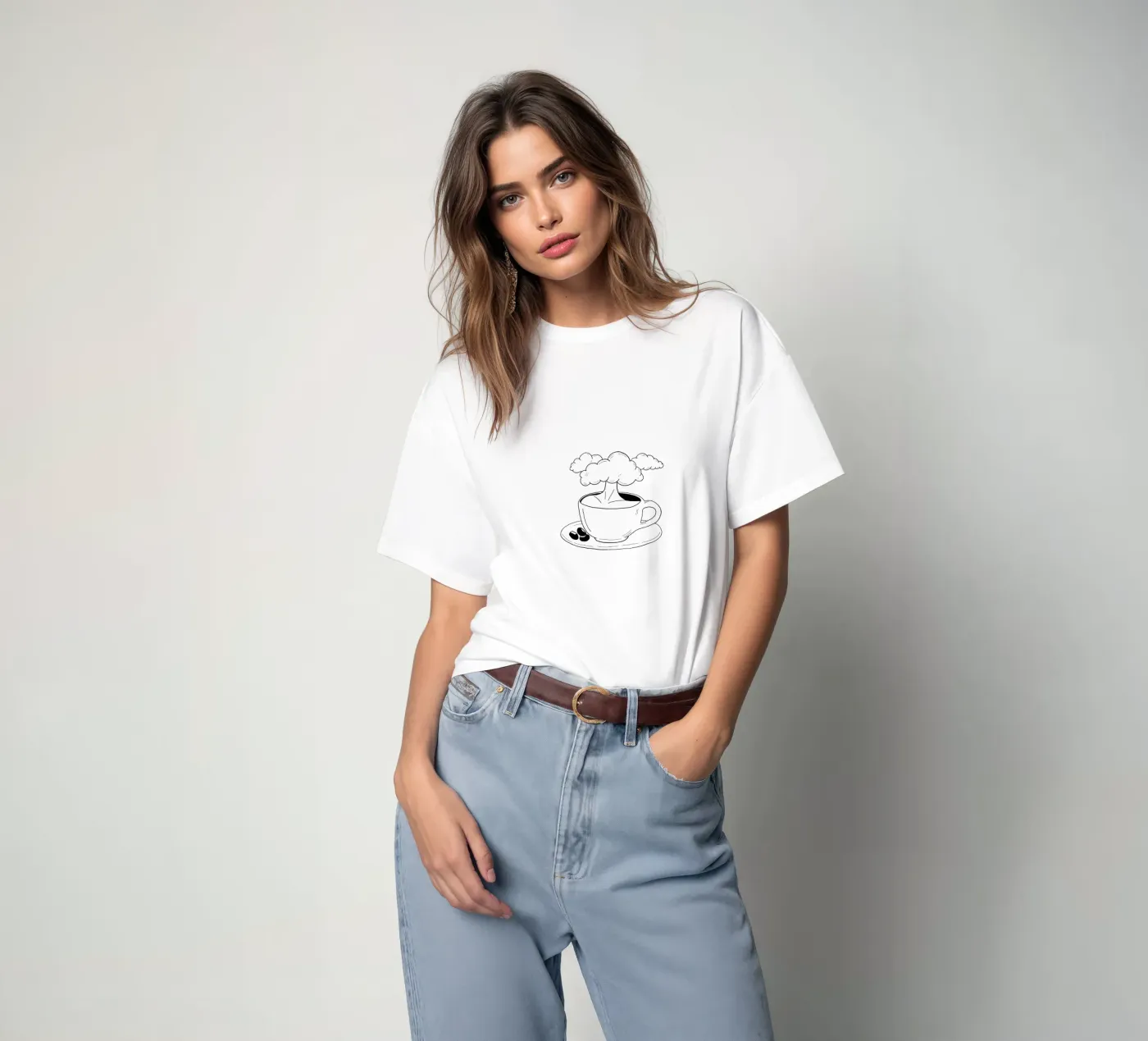 Cloudy t-shirt da byh.illustration