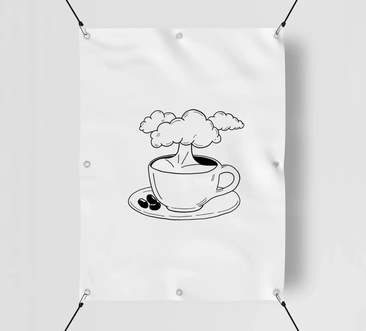 Cloudy bâche pvc de byh.illustration