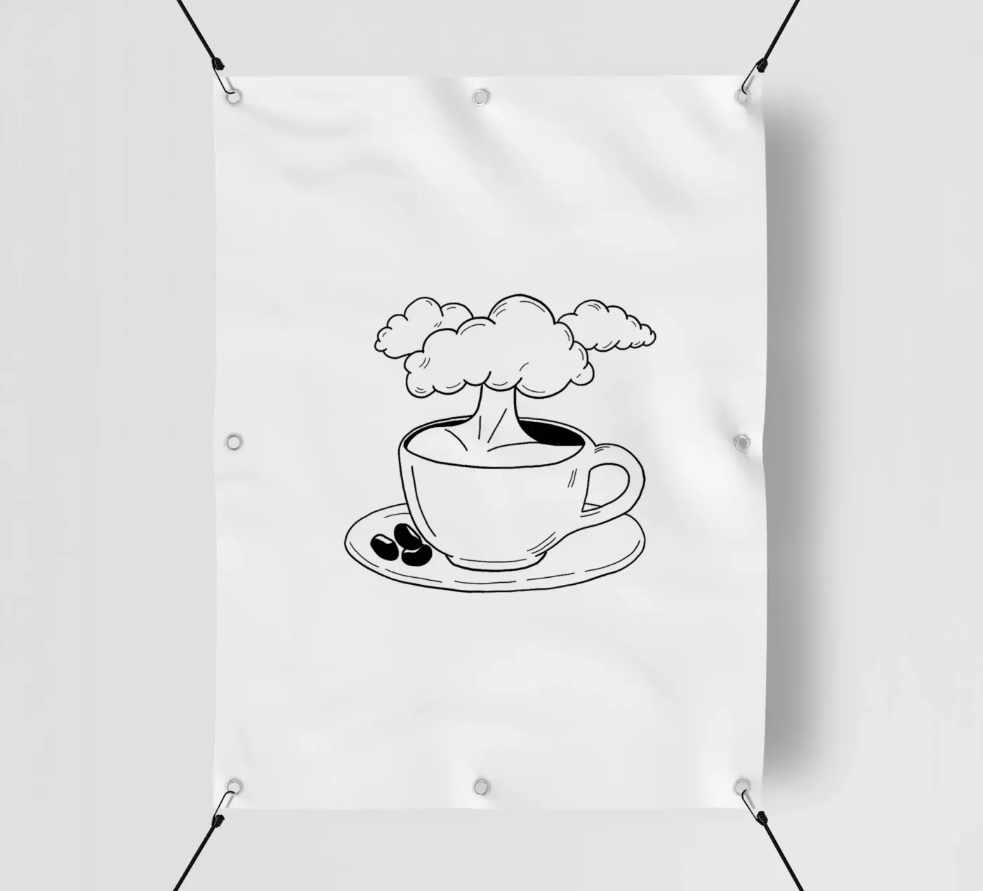 Cloudy bâche pvc de byh.illustration