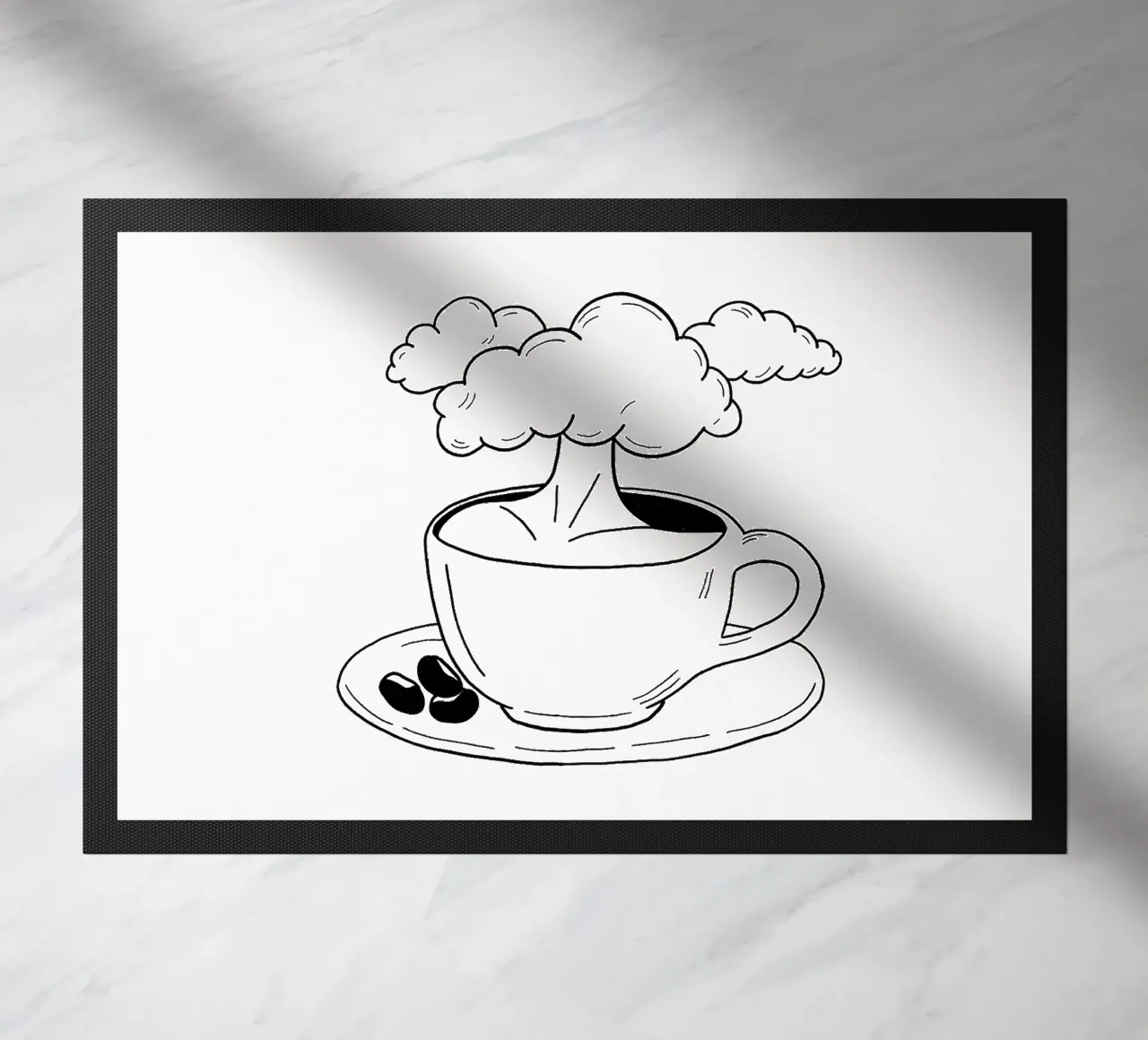 Cloudy felpudo de byh.illustration