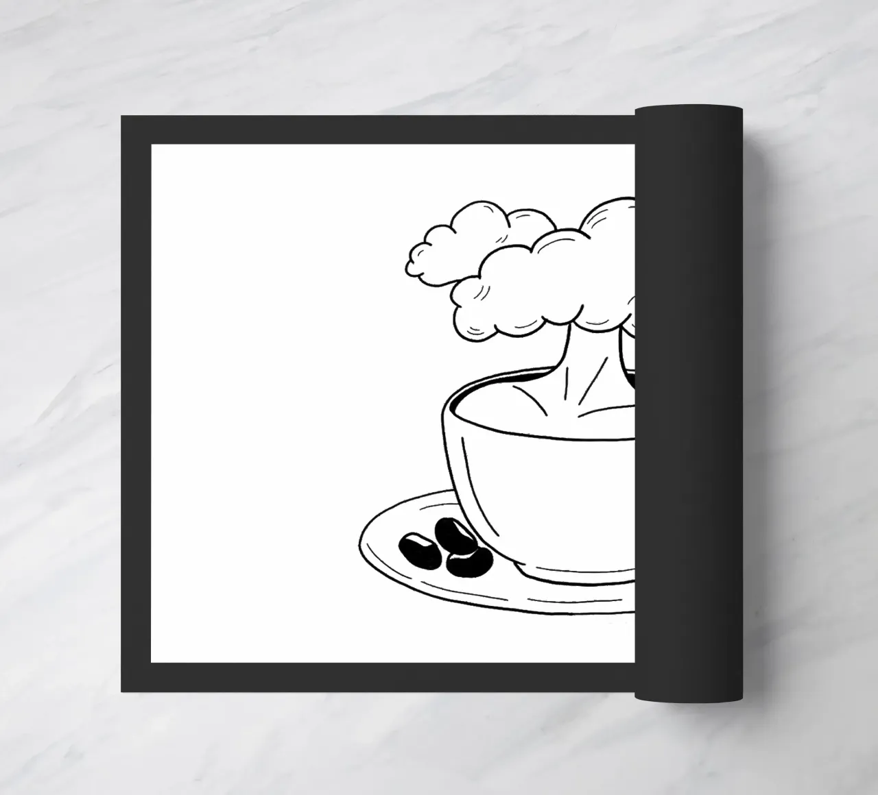 Cloudy felpudo de byh.illustration
