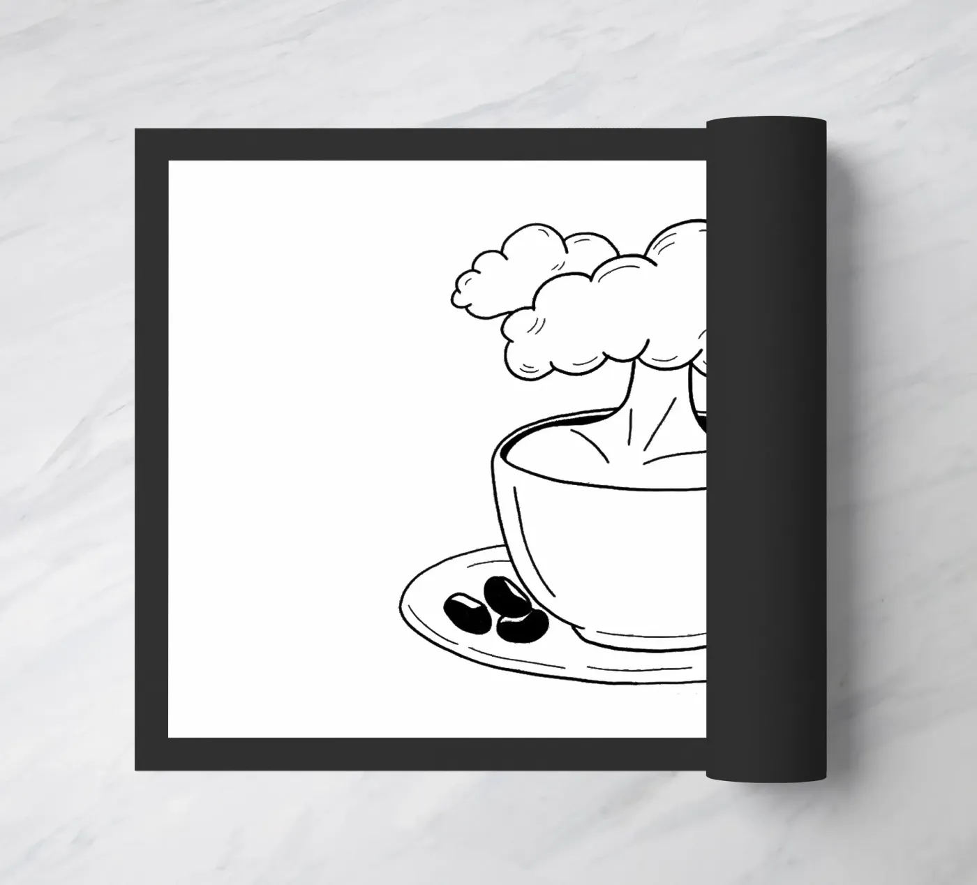 Cloudy Fußmatte von byh.illustration