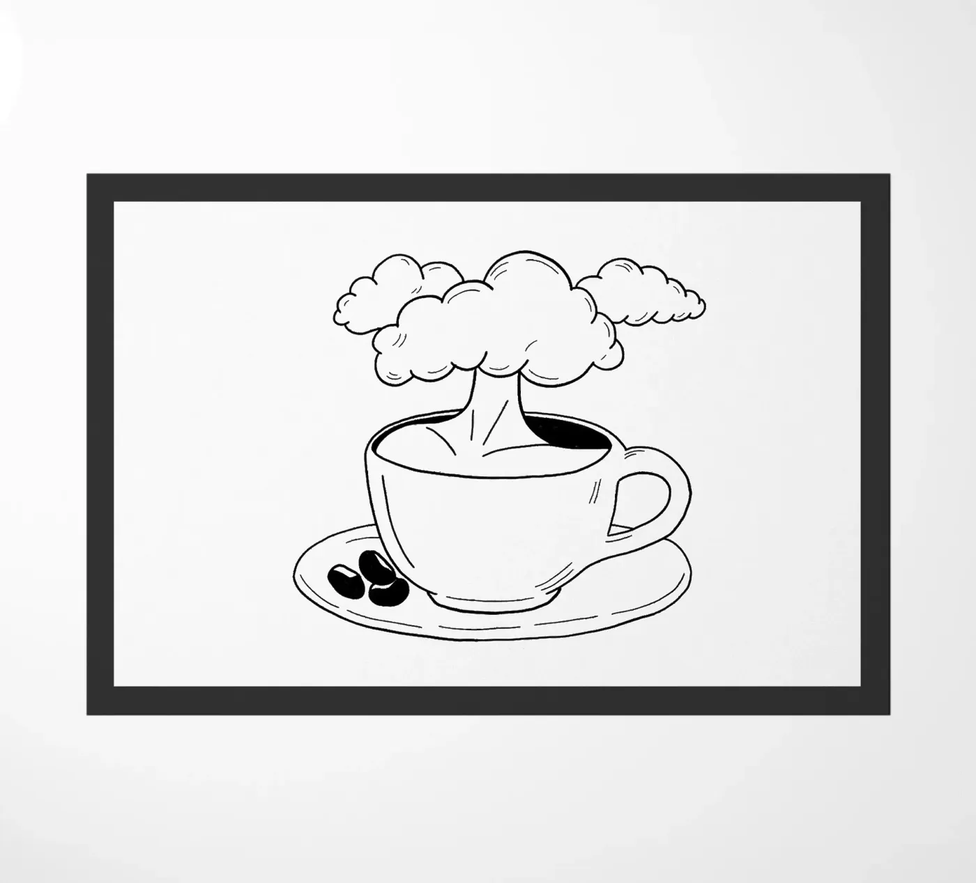 Cloudy Fußmatte von byh.illustration