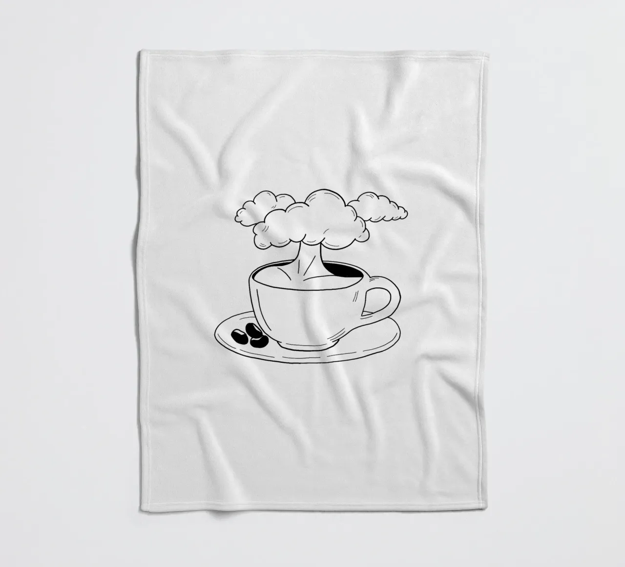 Cloudy coperta in pile da byh.illustration