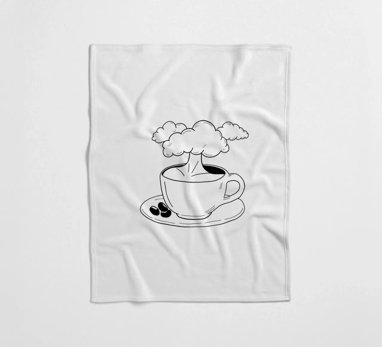 Cloudy Fleecedecke von byh.illustration