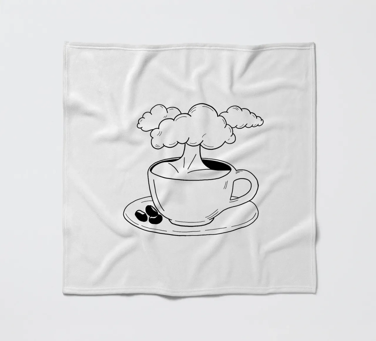 Cloudy Fleecedecke von byh.illustration