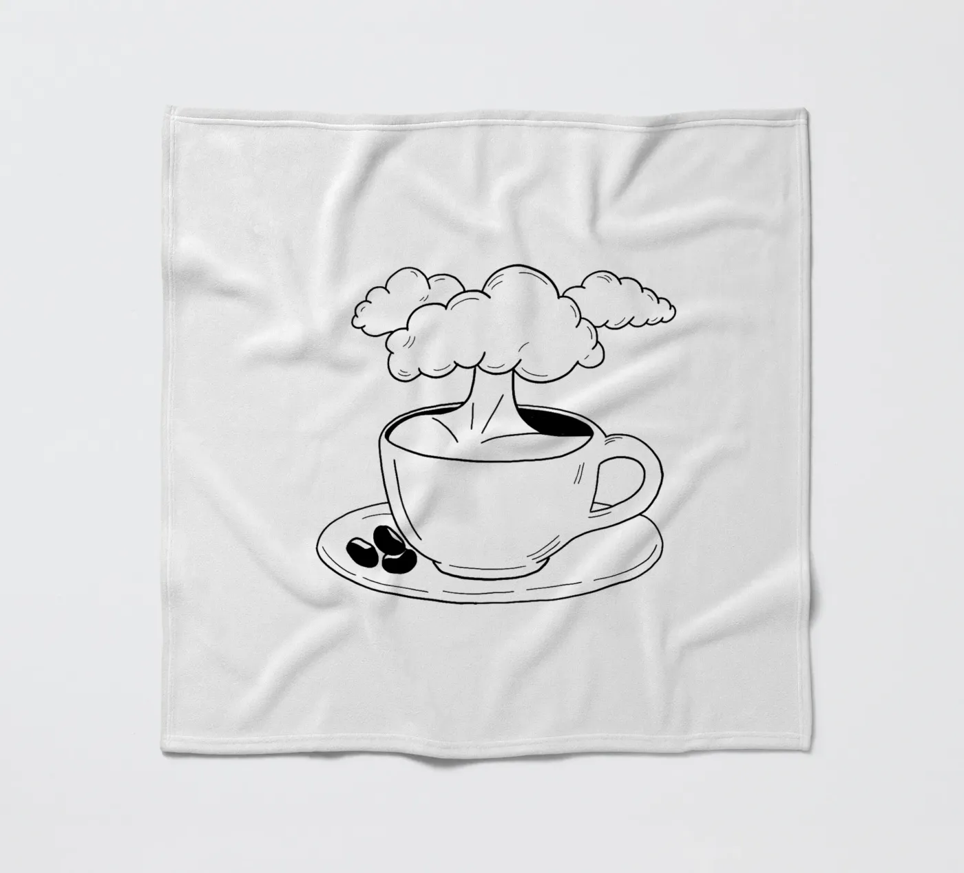 Cloudy Fleecedecke von byh.illustration